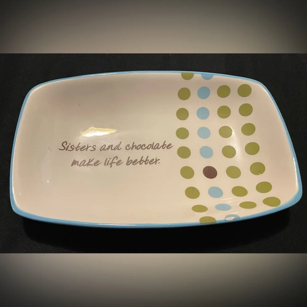 Glass dish.